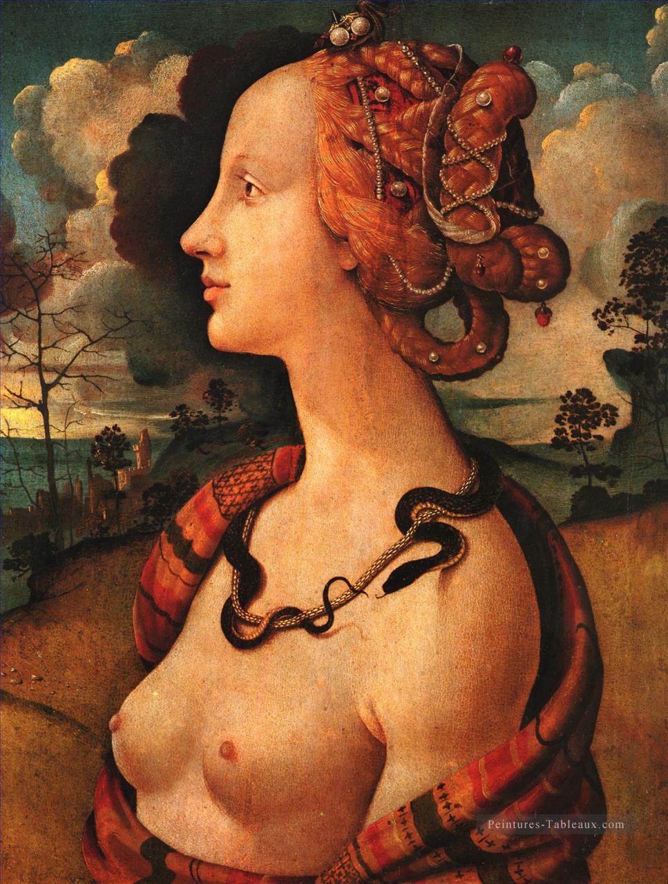 Portrait de Simonetta Vespucci 1480 Renaissance Piero di Cosimo Peintures à l'huile